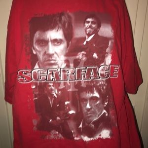 Scarface Clothing Co. Y2K Red Oversized Shirt